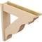 Ekena Millwork 8-in W x 34-in D x 34-in H Funston Trad Rough Cedar Woodgrain TimberThane Outlooker, Primed Tan OUTUR080X34X34FST04RCPR - alternate 4